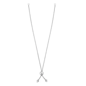 10K Gold Round Wheat Chain with Ball Slide Friendship Bracelet