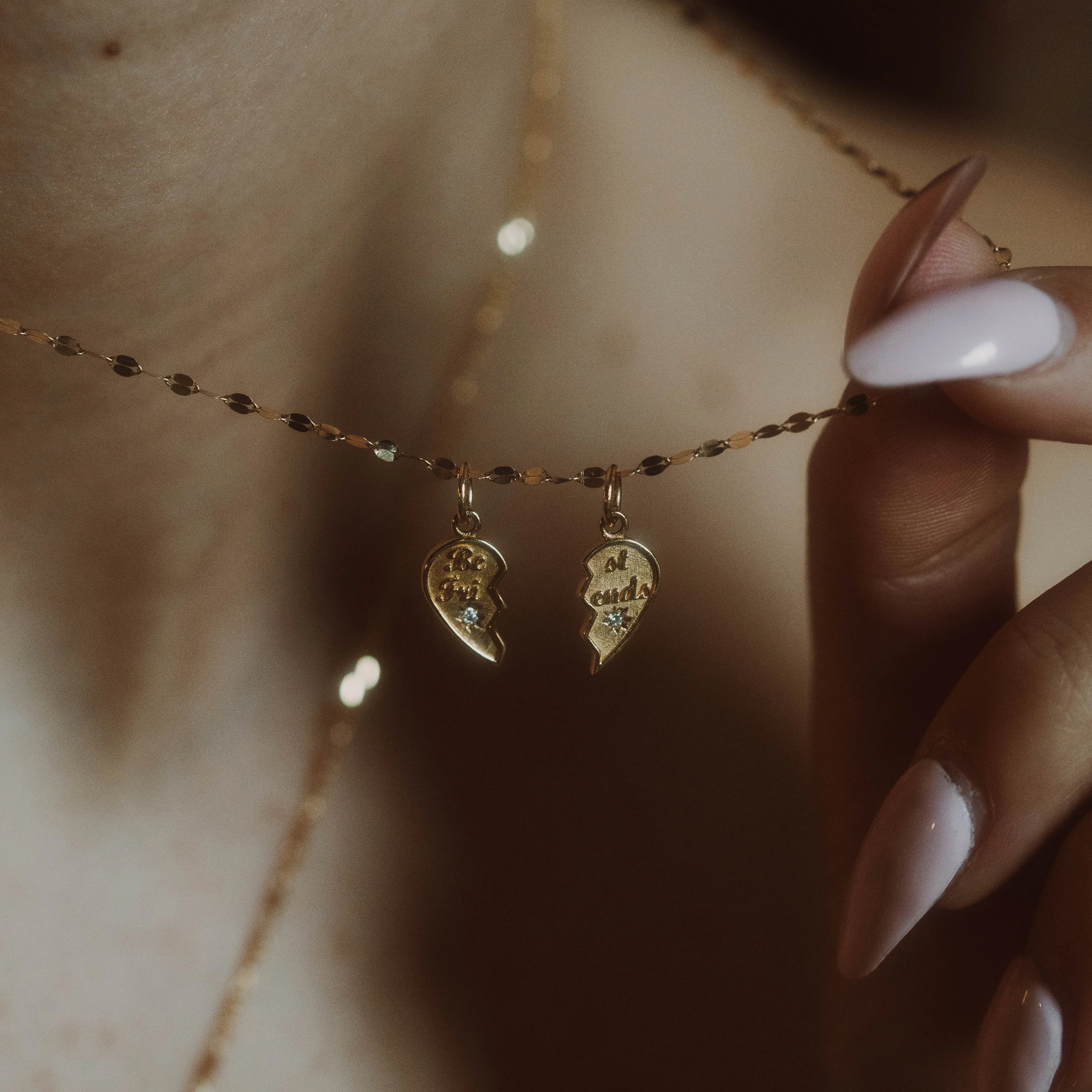 14k Best Friend Charm Set