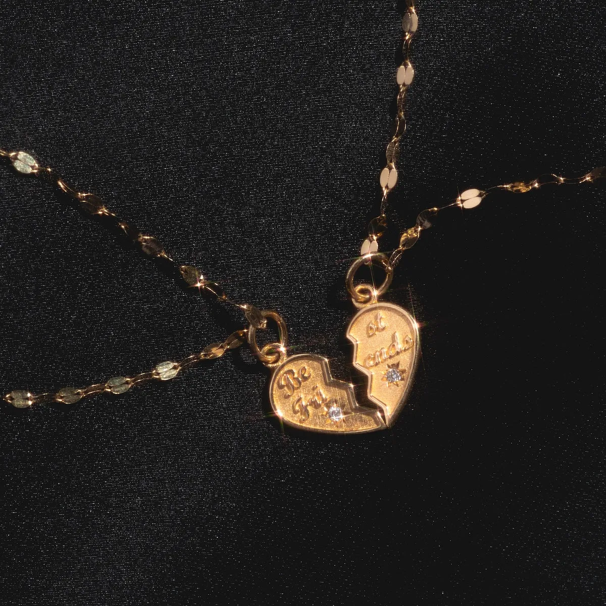 14k Best Friend Charm Set