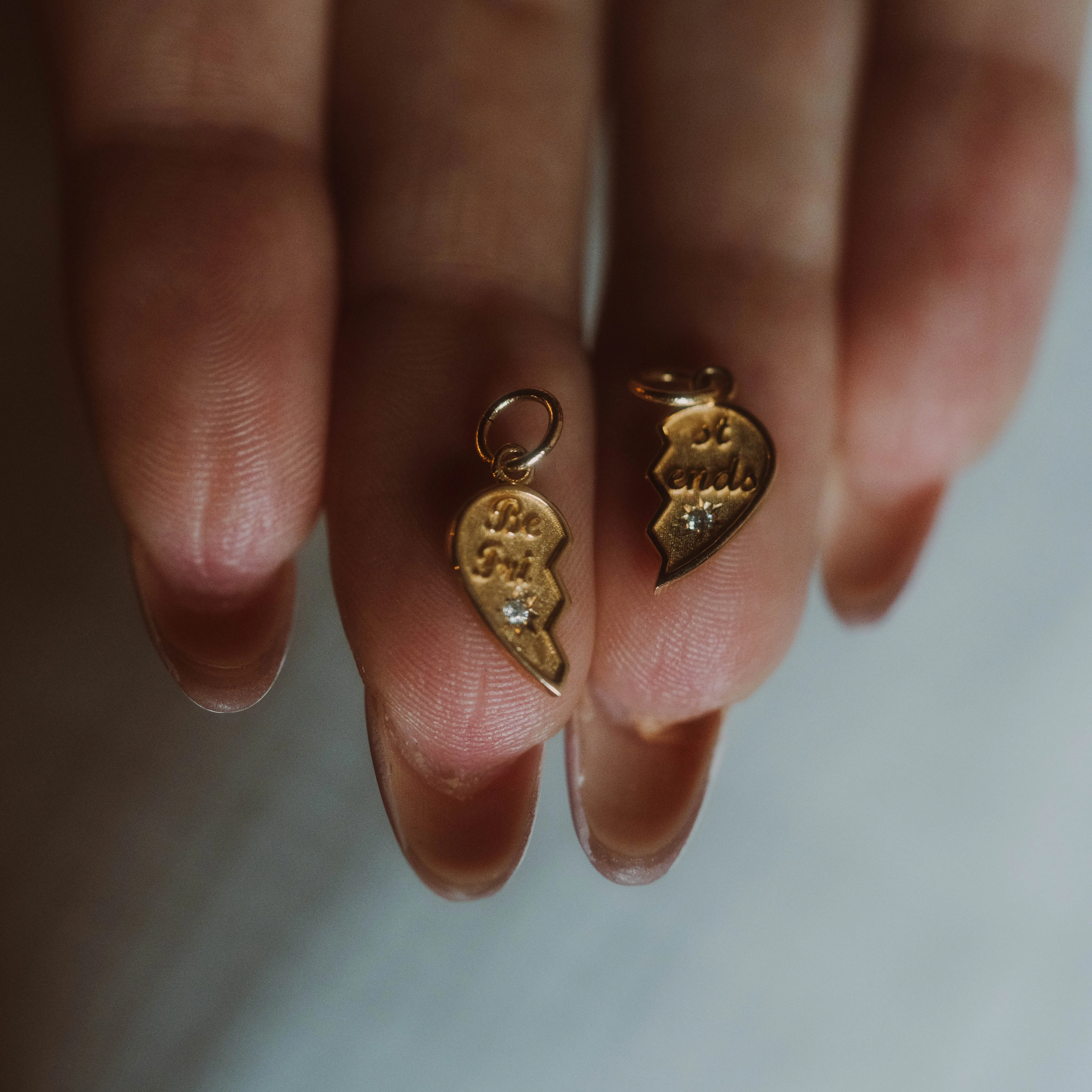14k Best Friend Charm Set