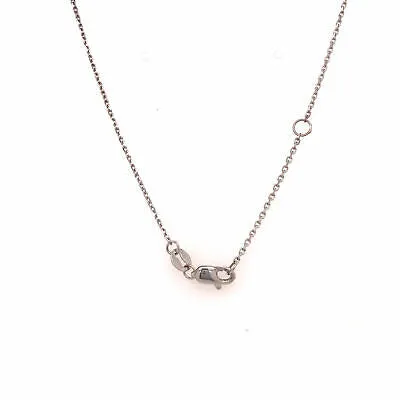14K Diamond Flower Cluster Station Necklace White Gold