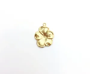 14K Gold Fill Flower Charm (400C48R)
