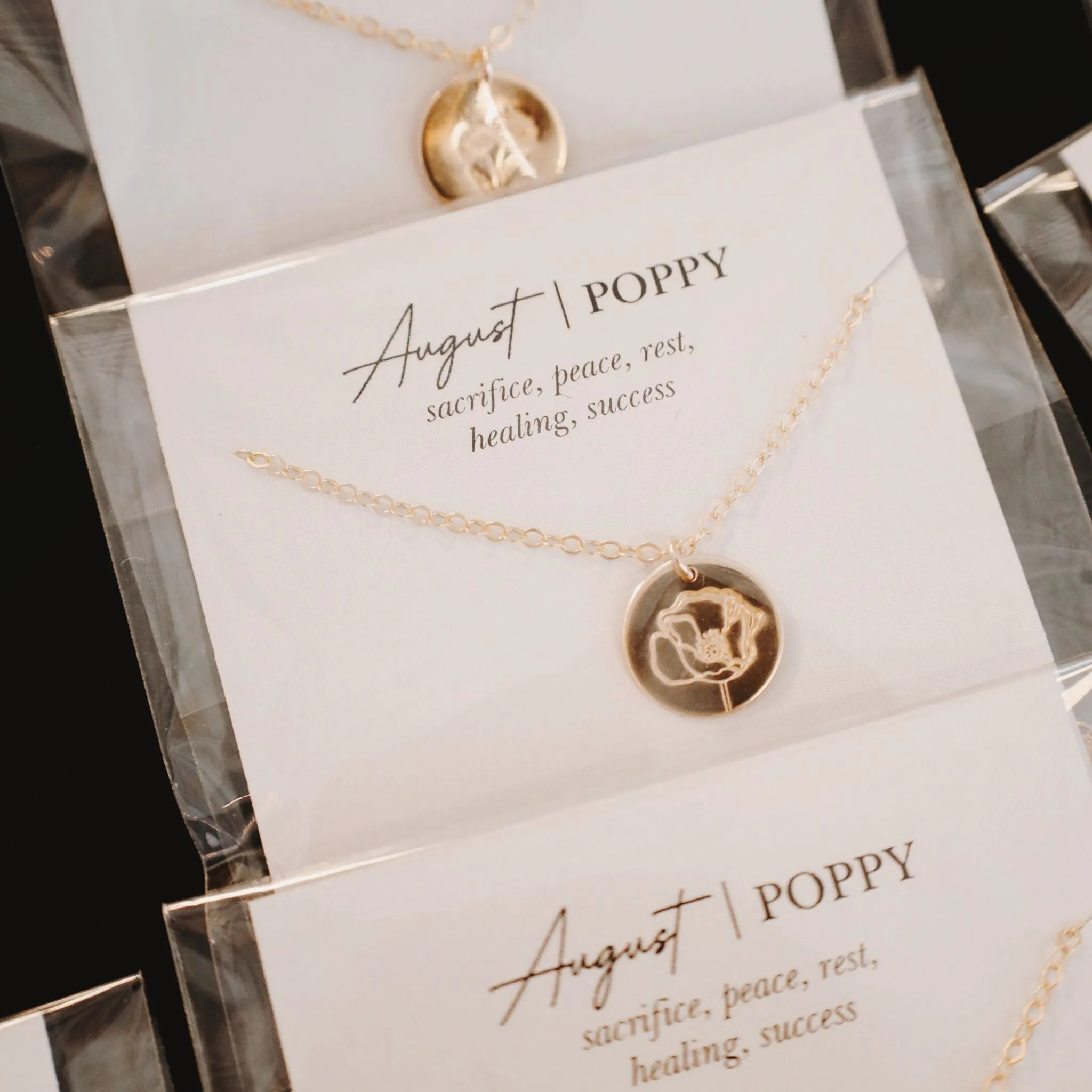 14K Gold-Filled Birth Flower Necklace