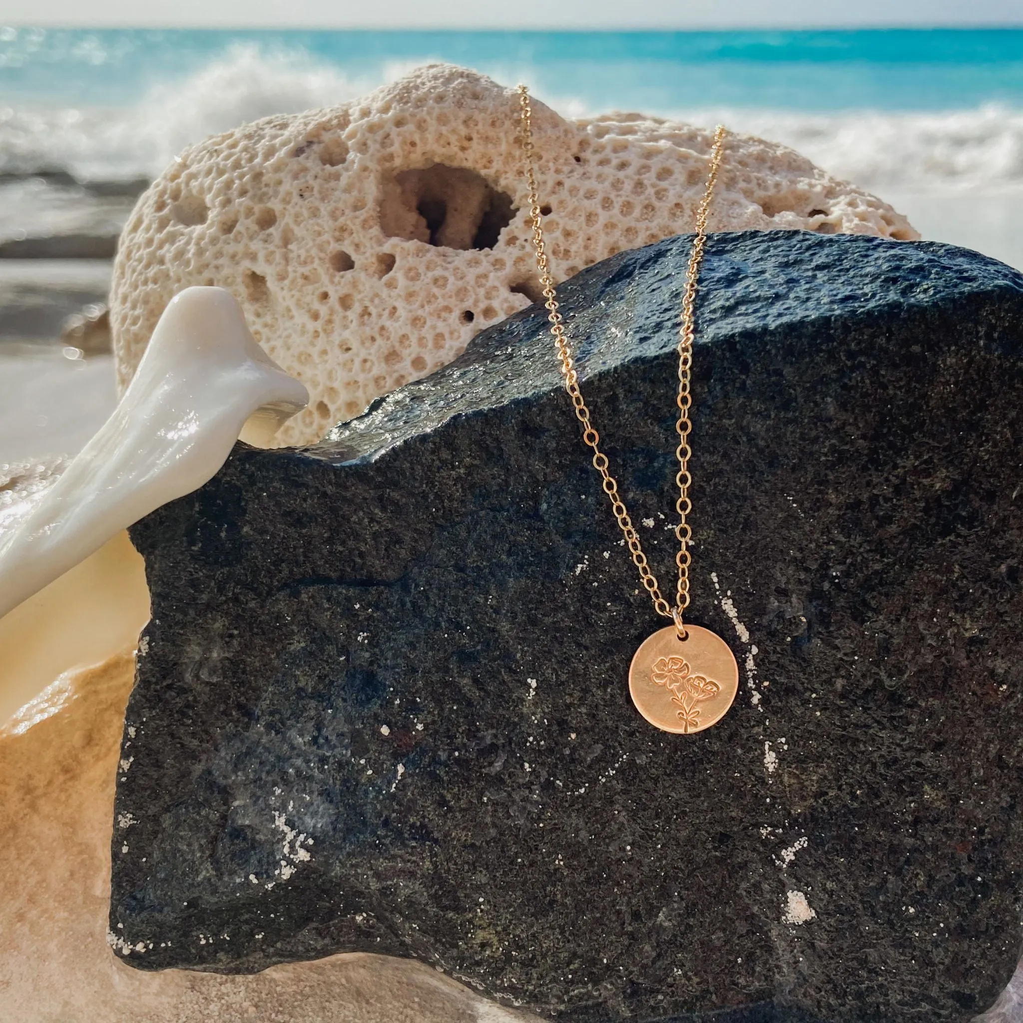14K Gold-Filled Birth Flower Necklace