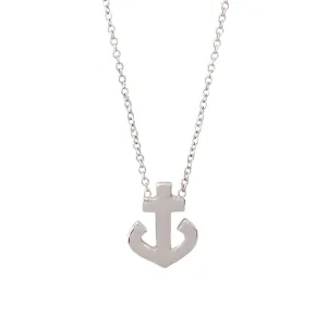 14K Gold Large Anchor Necklace
