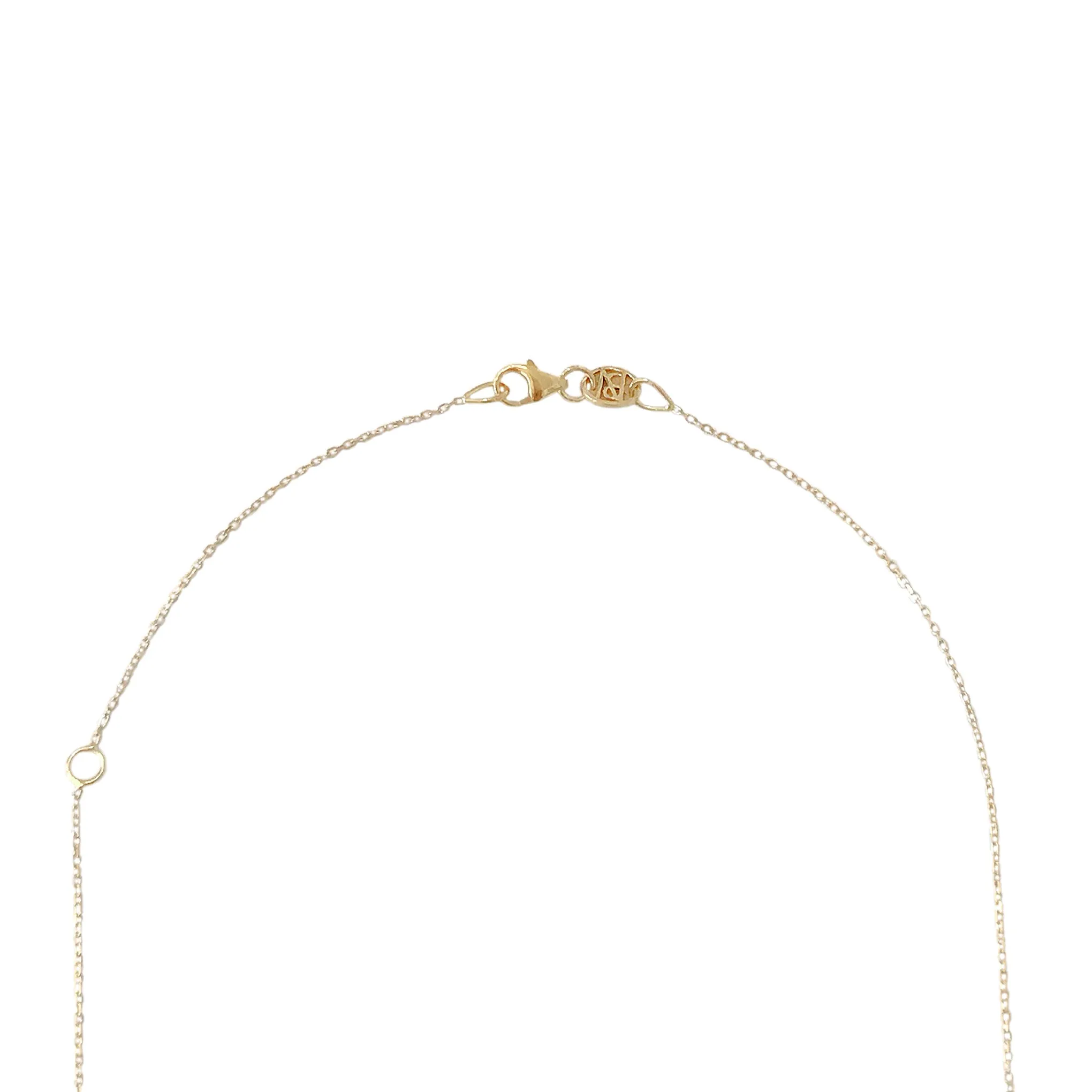 14K Gold Pavé Diamond Starburst Dog Tag Pendant Necklace, Small Size ~ One Of A Kind LIMITED EDITION