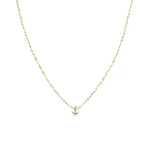 14k Itty Bitty Anchor Necklace