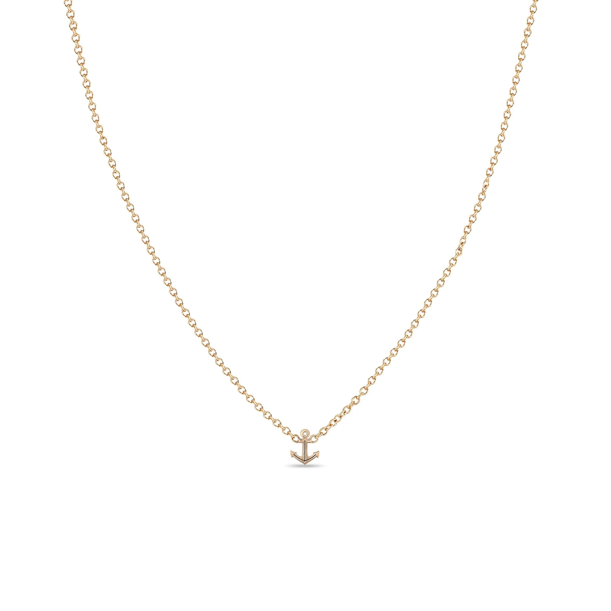 14k Itty Bitty Anchor Necklace