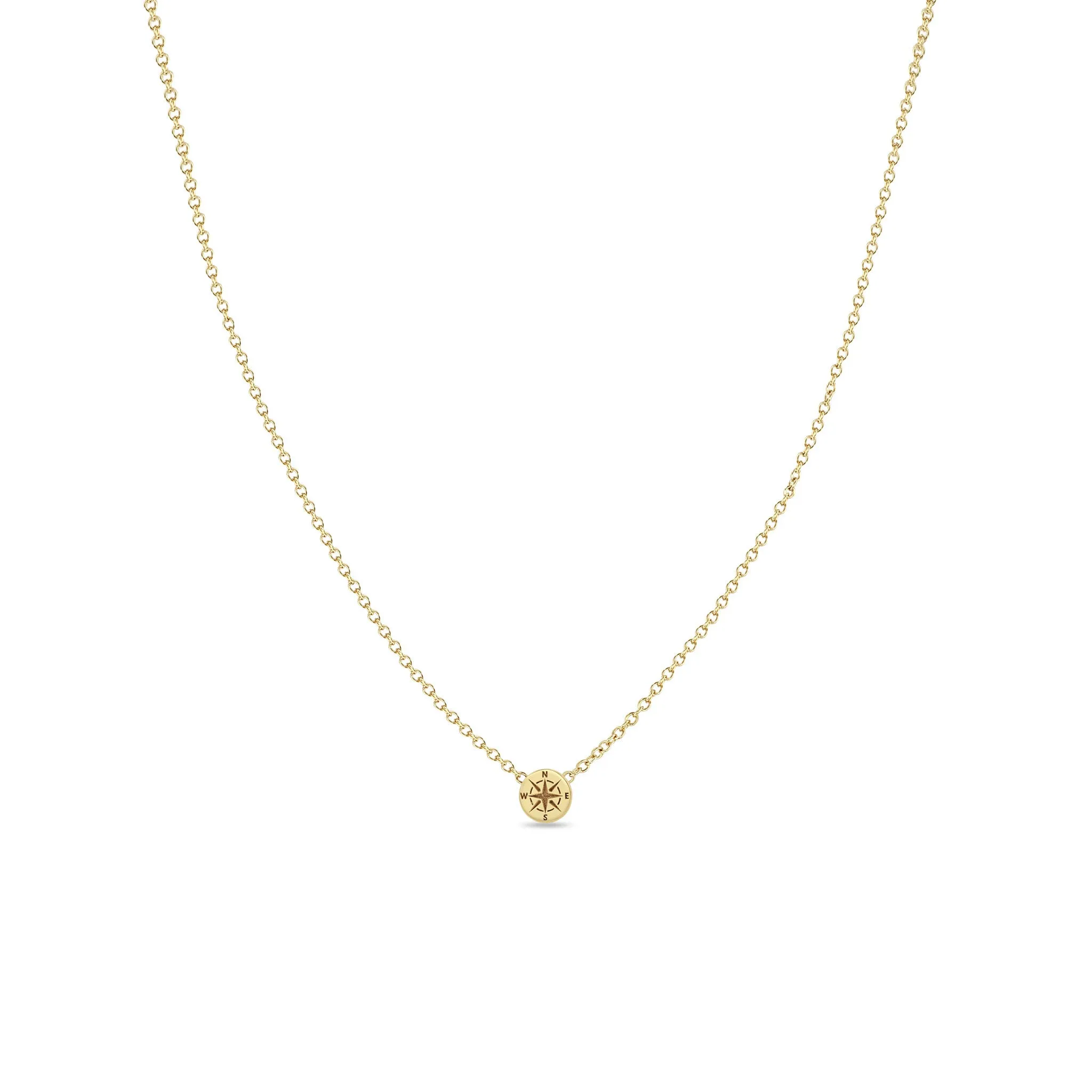 14k Itty Bitty Compass Necklace