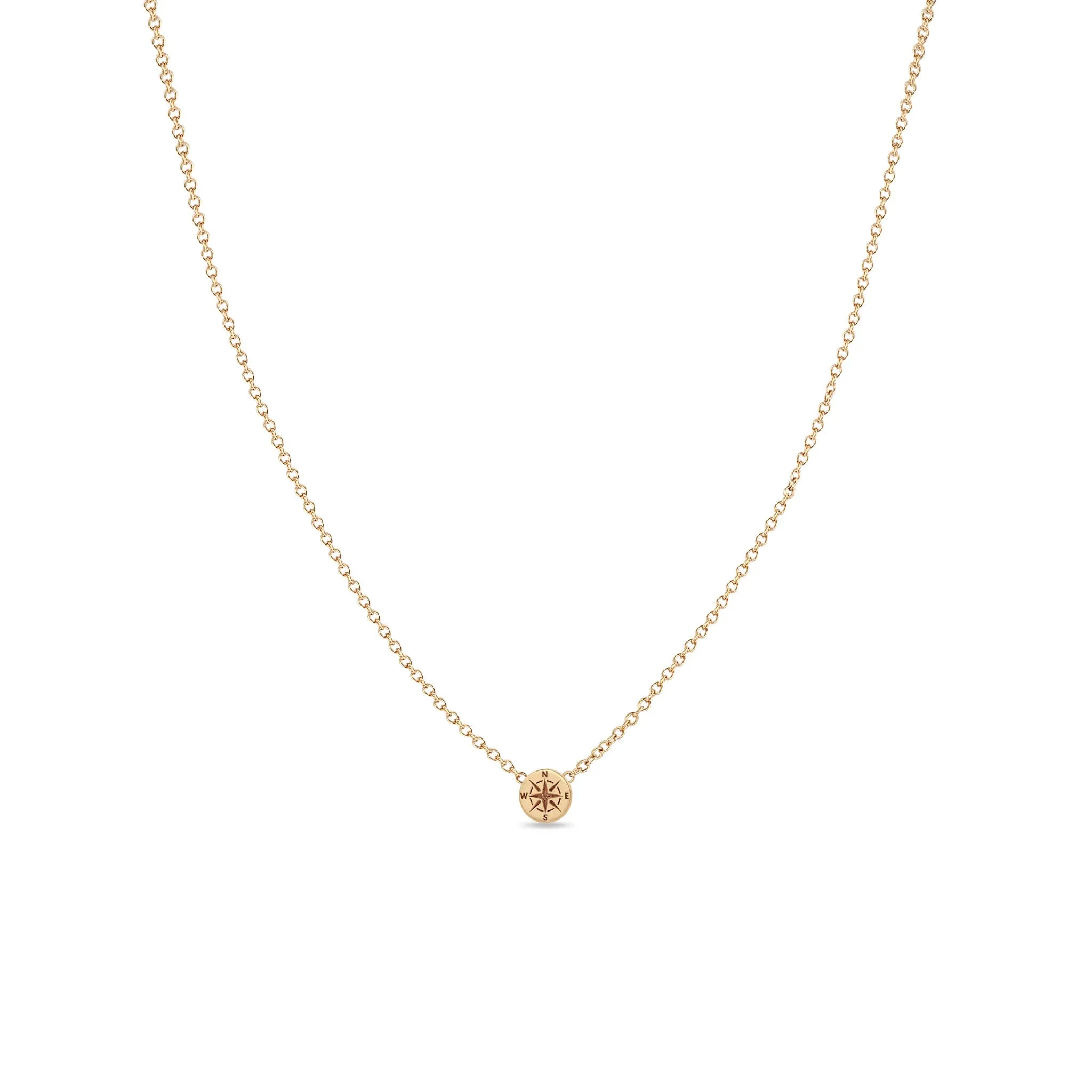 14k Itty Bitty Compass Necklace