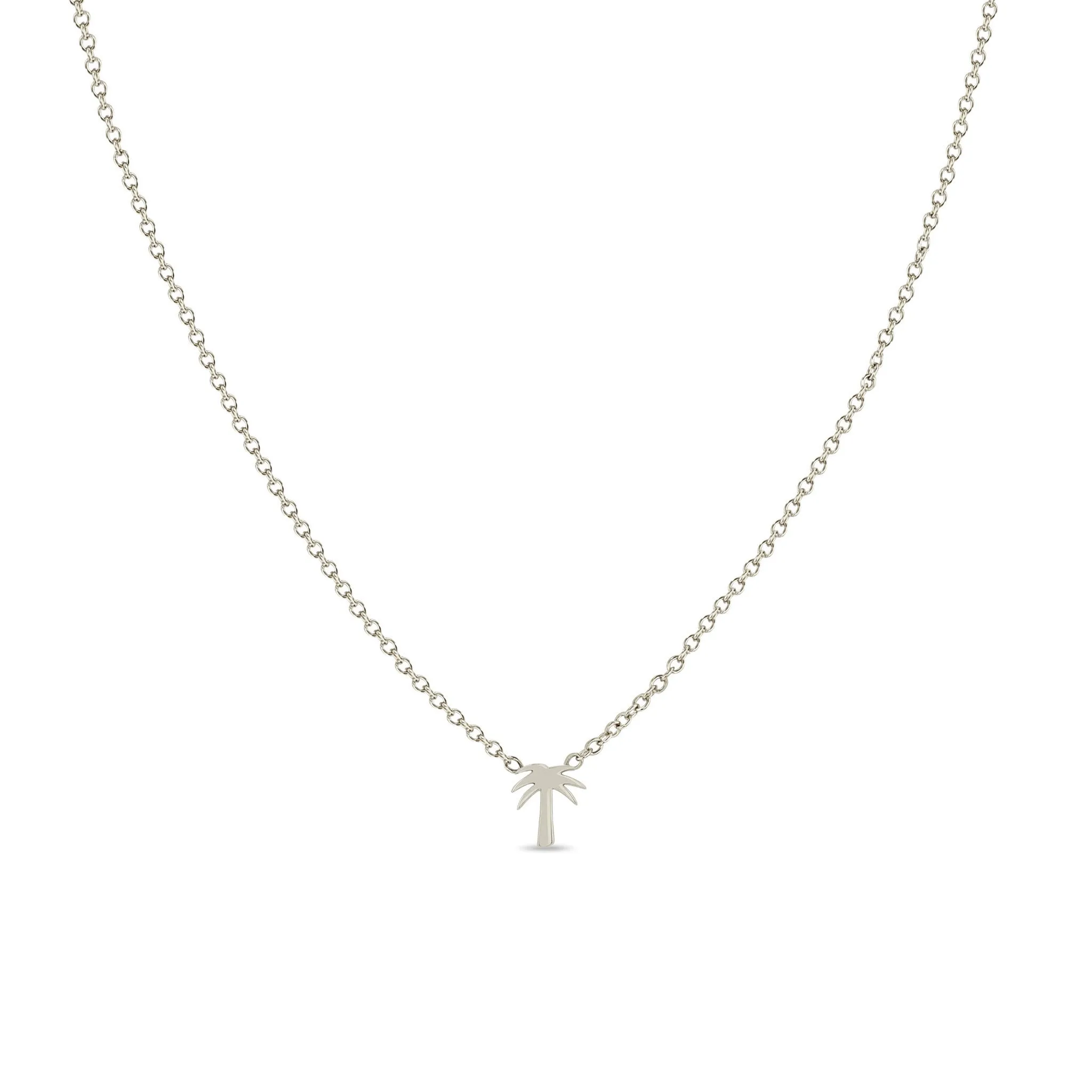 14k Itty Bitty Palm Tree Necklace