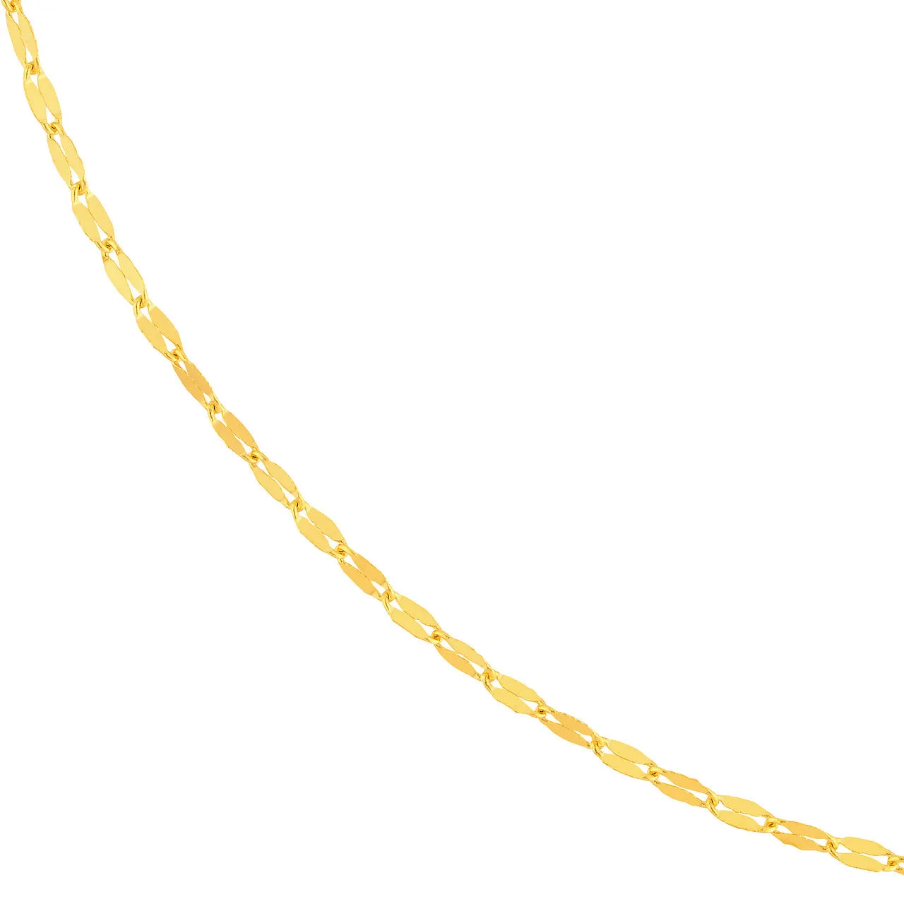 14K Yellow Gold 1.45mm Long Anchor Chain