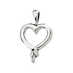 14k Yellow Gold Heart Pendant