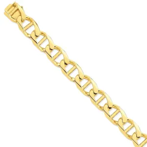 14k Yellow Gold Solid 15.00m Anchor Link Chain
