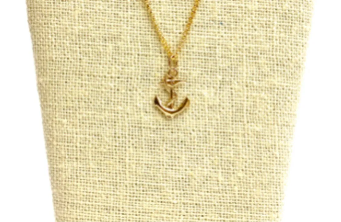 14KGF Anchor and Snake Charm 1037-C