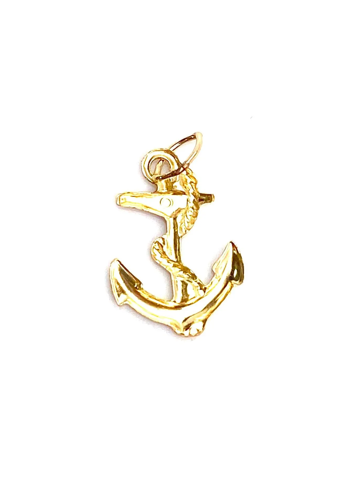 14KGF anchor and snake charm , Sku#1037-C