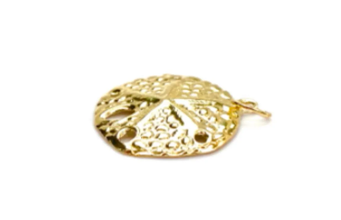 14KGF Circle Flower Charm 732-C