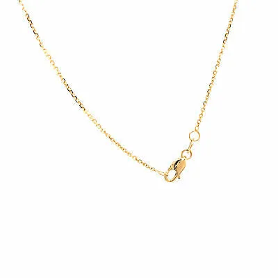 18K Marquise Diamond Flower Pendant Necklace Yellow Gold