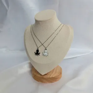 2 Piece Octopus Friendship Necklace Set - Bestie Necklace,Matching Necklaces,2 Best Friends Necklace,Novelty Friendship Necklace Set,Gift