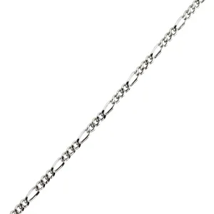 2mm sterling silver figaro link chain necklace