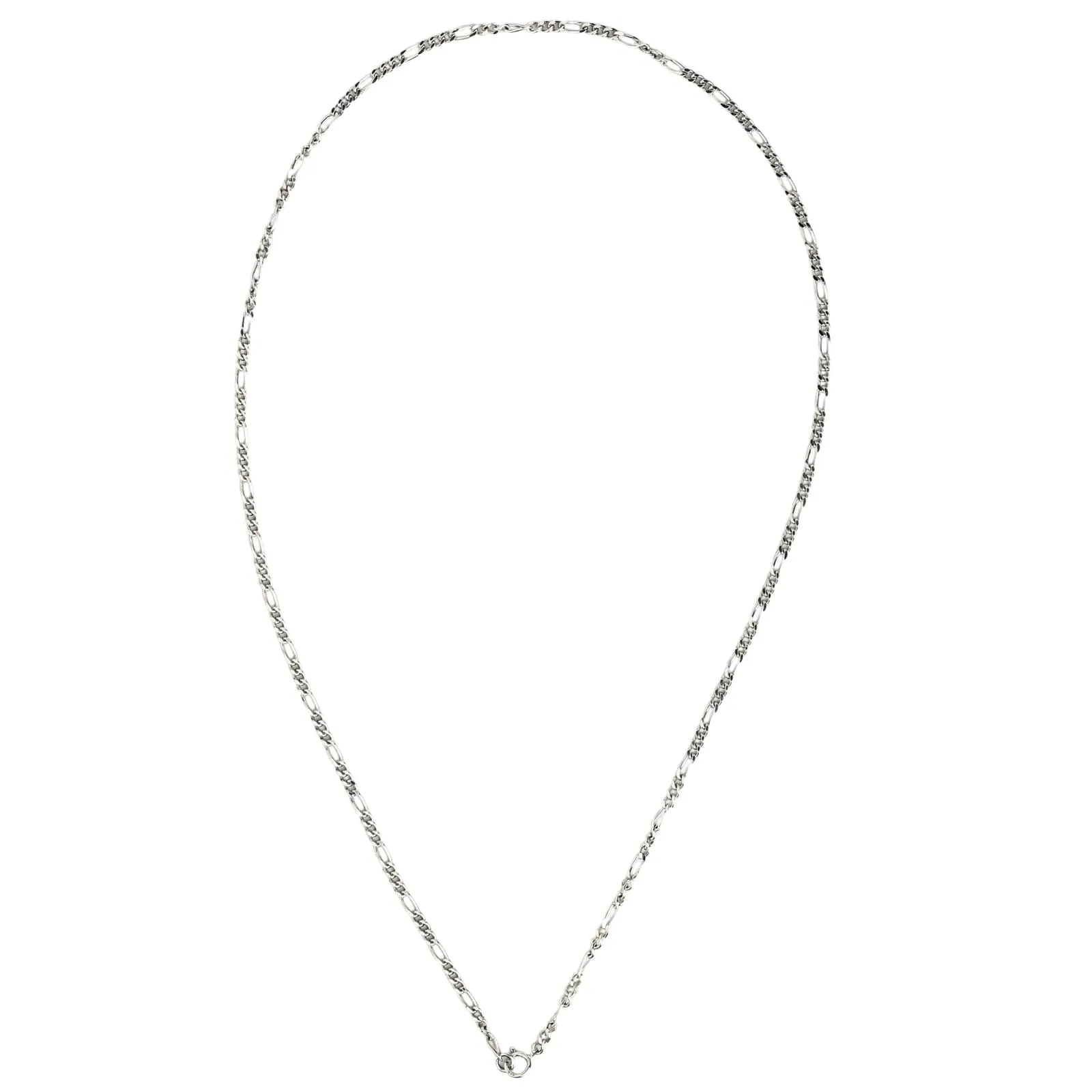 2mm sterling silver figaro link chain necklace