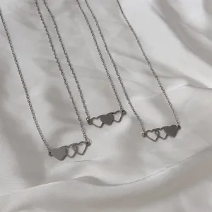 3 Piece Friendship Necklace Set-Bestie Necklace,Matching Necklaces,3 Best Friends Necklace,Novelty Friendship Necklace Set,Gifts For Friends
