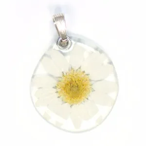65010 White Daisy Pendant