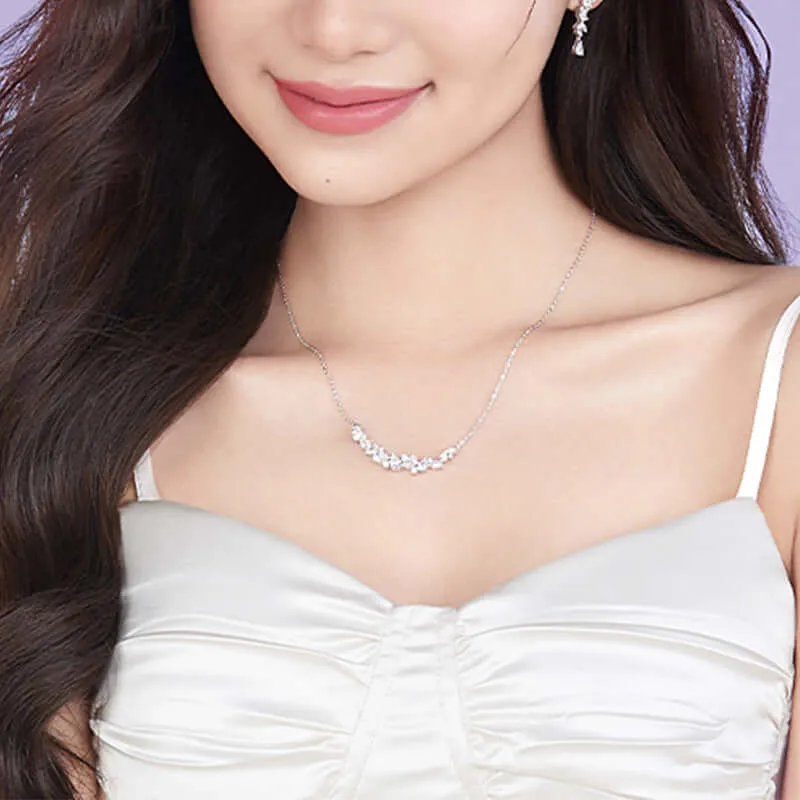 925 Silver Wisteria Flower Necklace