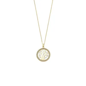 9ct Two Tone Tree Of Life Pendant