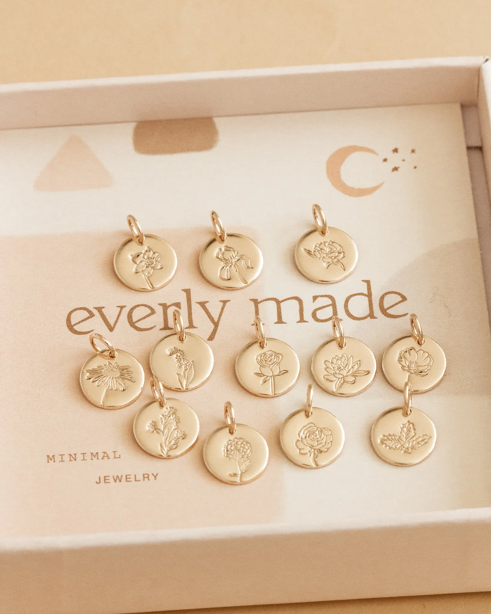 9mm Birth Flower Charm