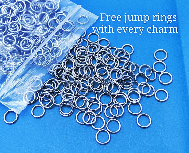 Adventure, mountain charm, adventure charm, explore charm, Steel charm 20mm very high quality..Perfect for DIY projects
