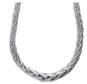 Aime-Toi Sterling Silver Palm Tree Link Necklace