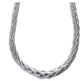 Aime-Toi Sterling Silver Palm Tree Link Necklace