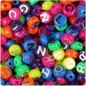 Alphabet Beads - Neon (200 Pack)