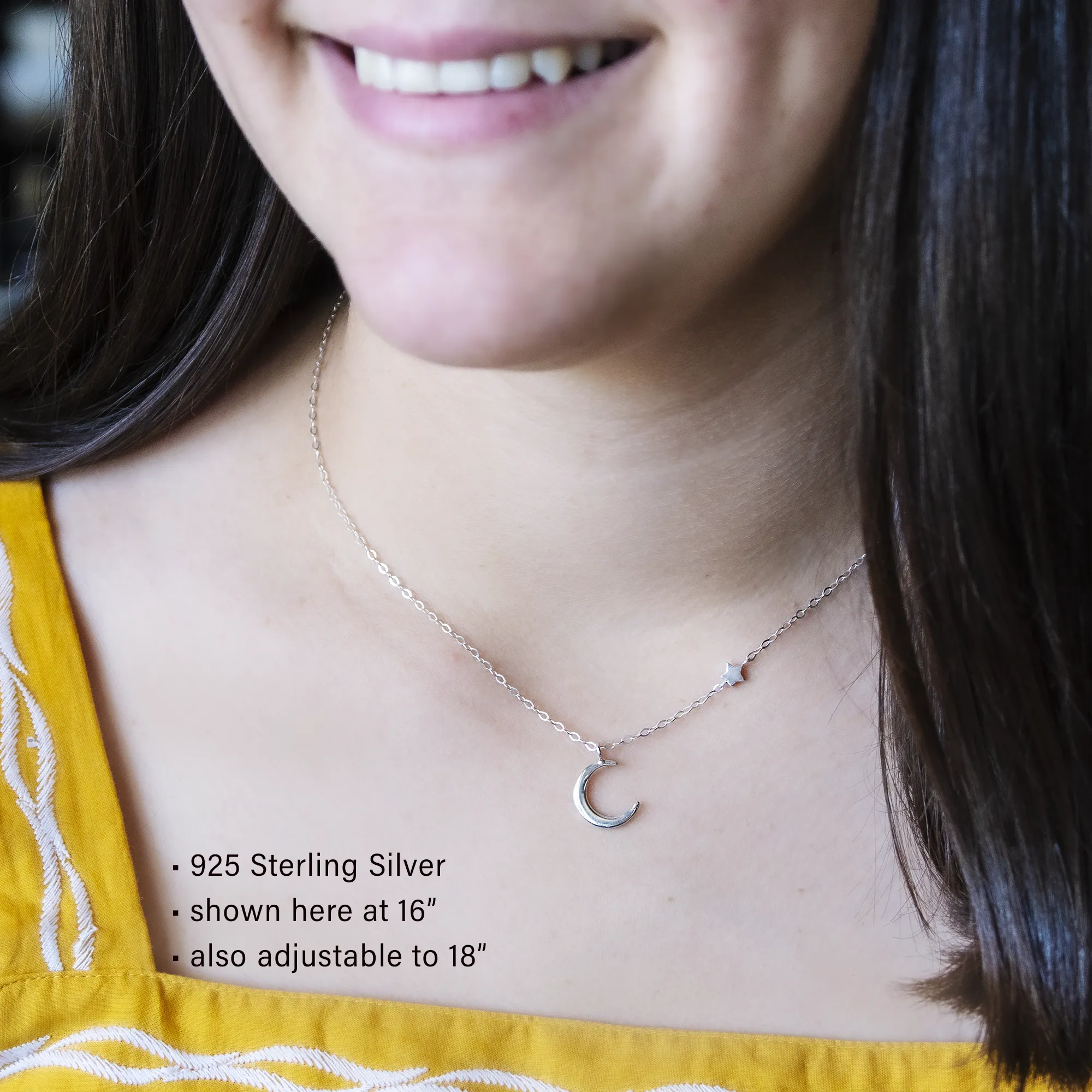 amaris moon & star necklace • heavenly birthday