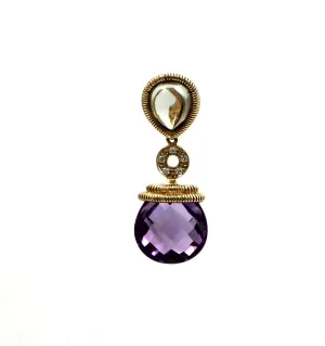 Amethyst and Quartz Pendant