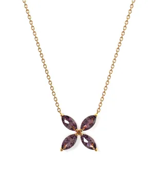 Amethyst Flower Necklace
