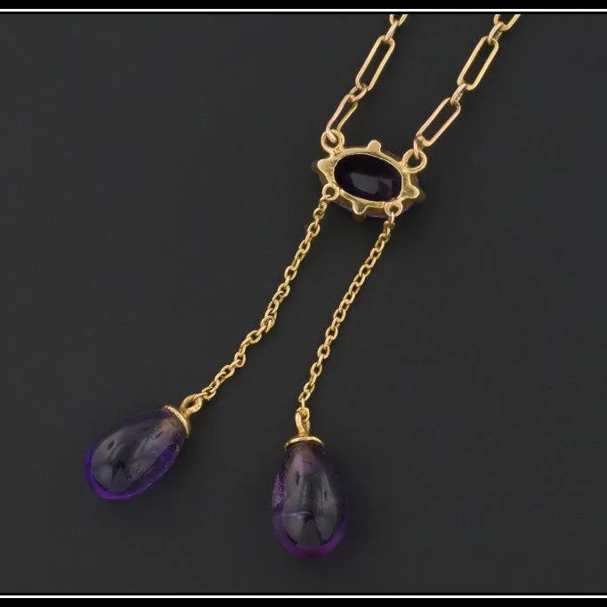 Amethyst Necklace | Antique Amethyst Necklace
