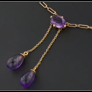 Amethyst Necklace | Antique Amethyst Necklace