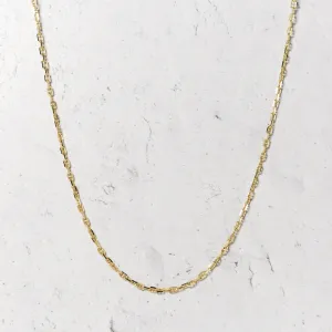Anchor Chain Necklace in 14k Gold