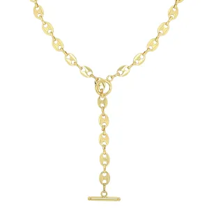 Anchor Link Lariat Necklace