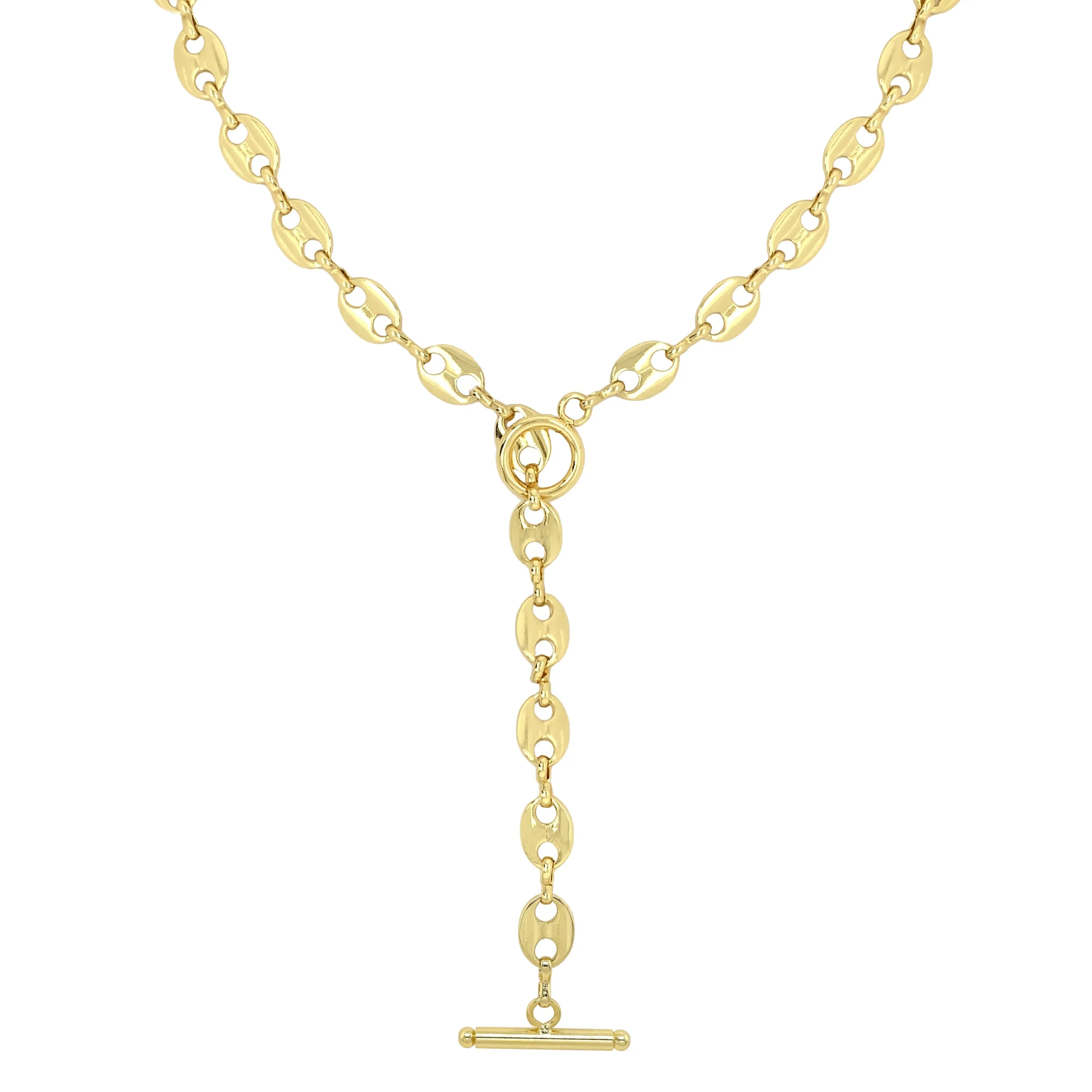 Anchor Link Lariat Necklace