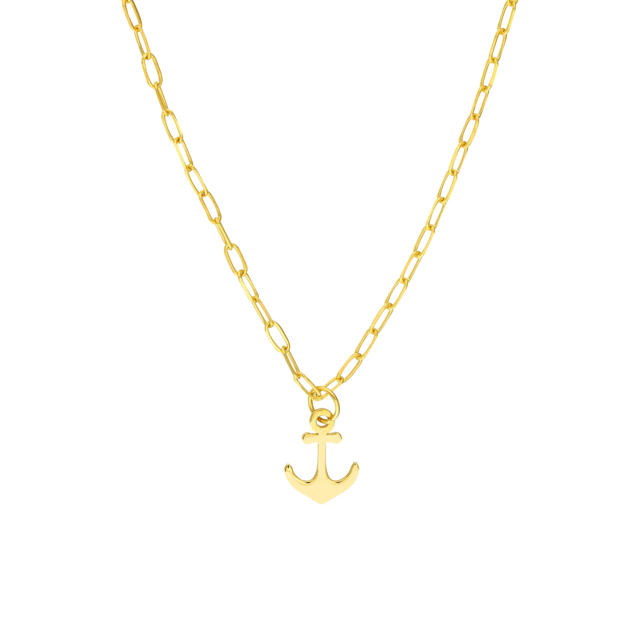 Anchor Paper Clip Necklace