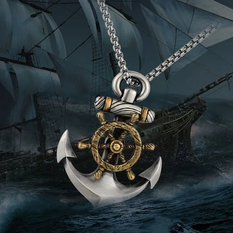 Anchor Pendant Necklace Men Women Creative Design Religious Power Amulets Jewelry Accessories