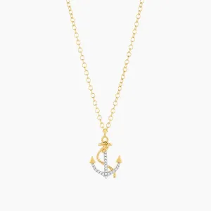 Anchor The Day Pendant Necklace