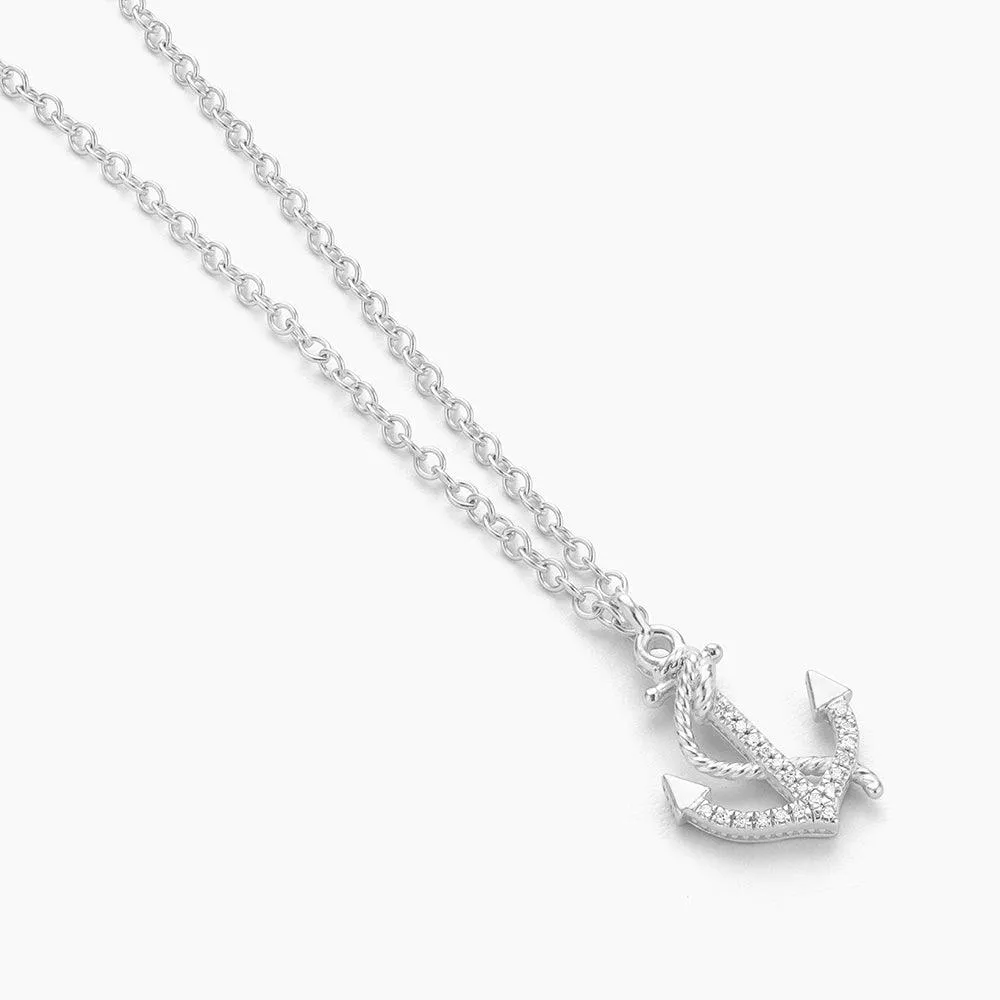 Anchor The Day Pendant Necklace