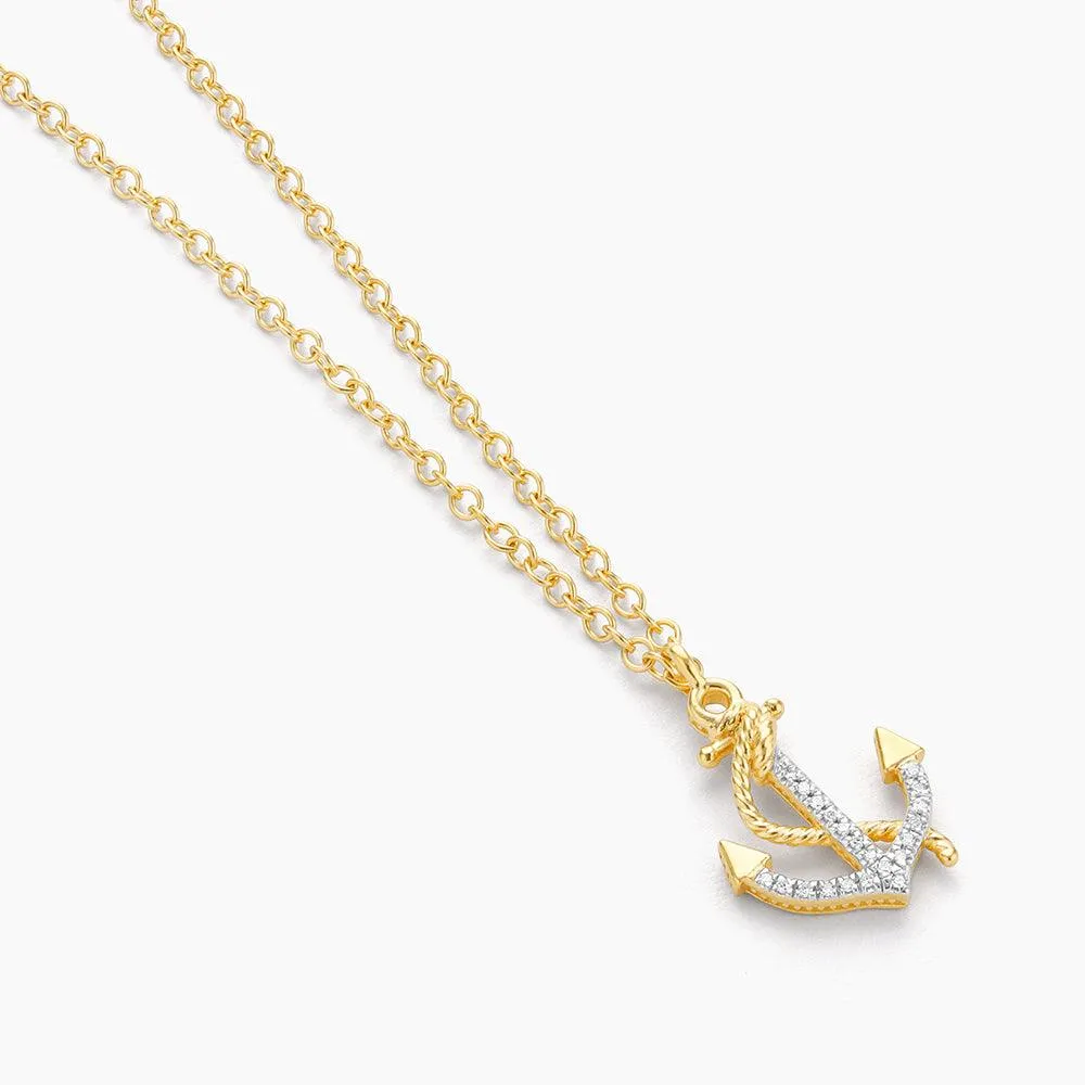 Anchor The Day Pendant Necklace