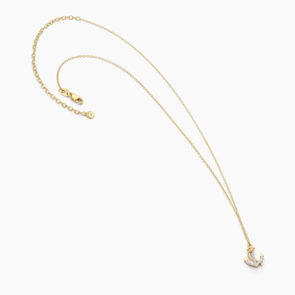 Anchor The Day Pendant Necklace