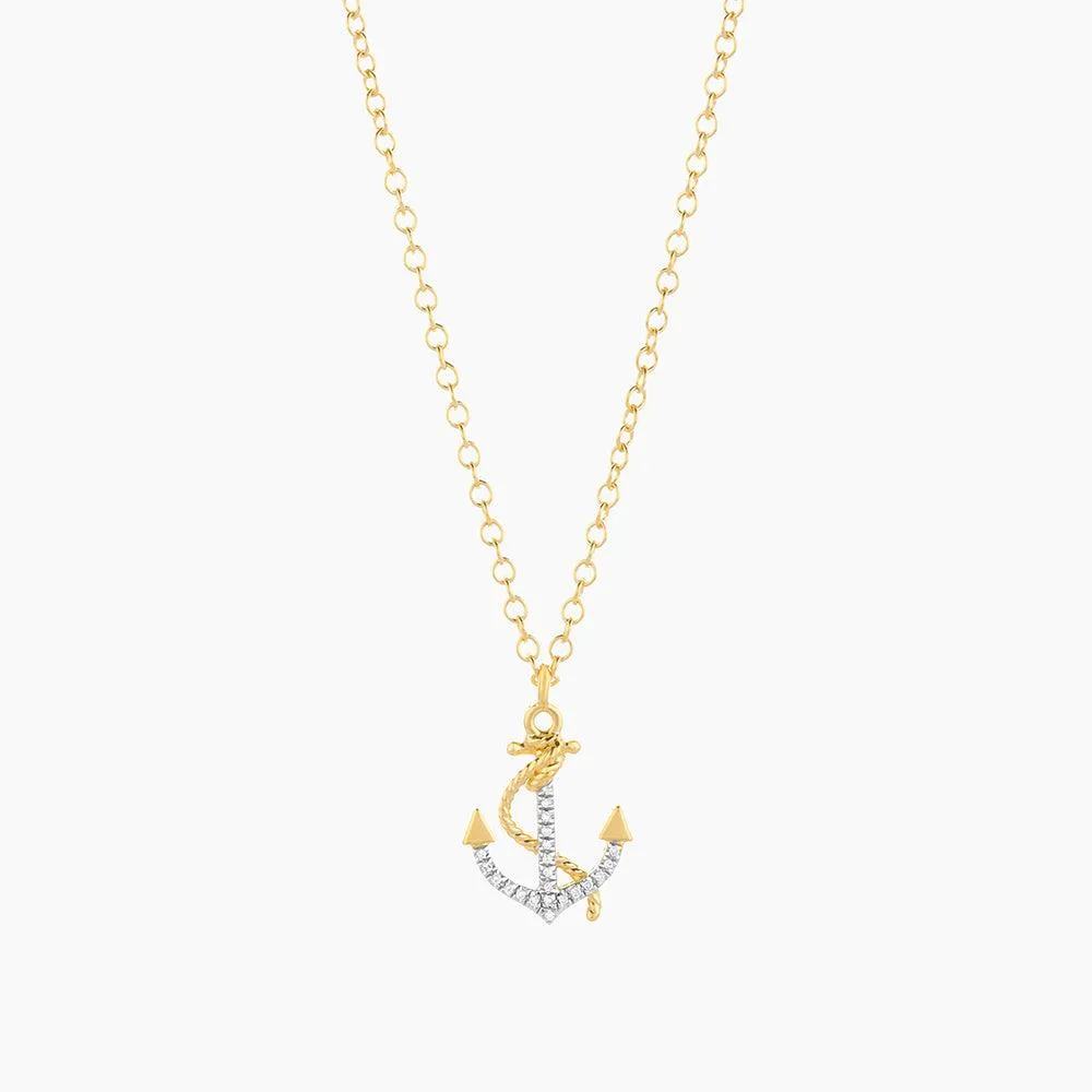 Anchor The Day Pendant Necklace