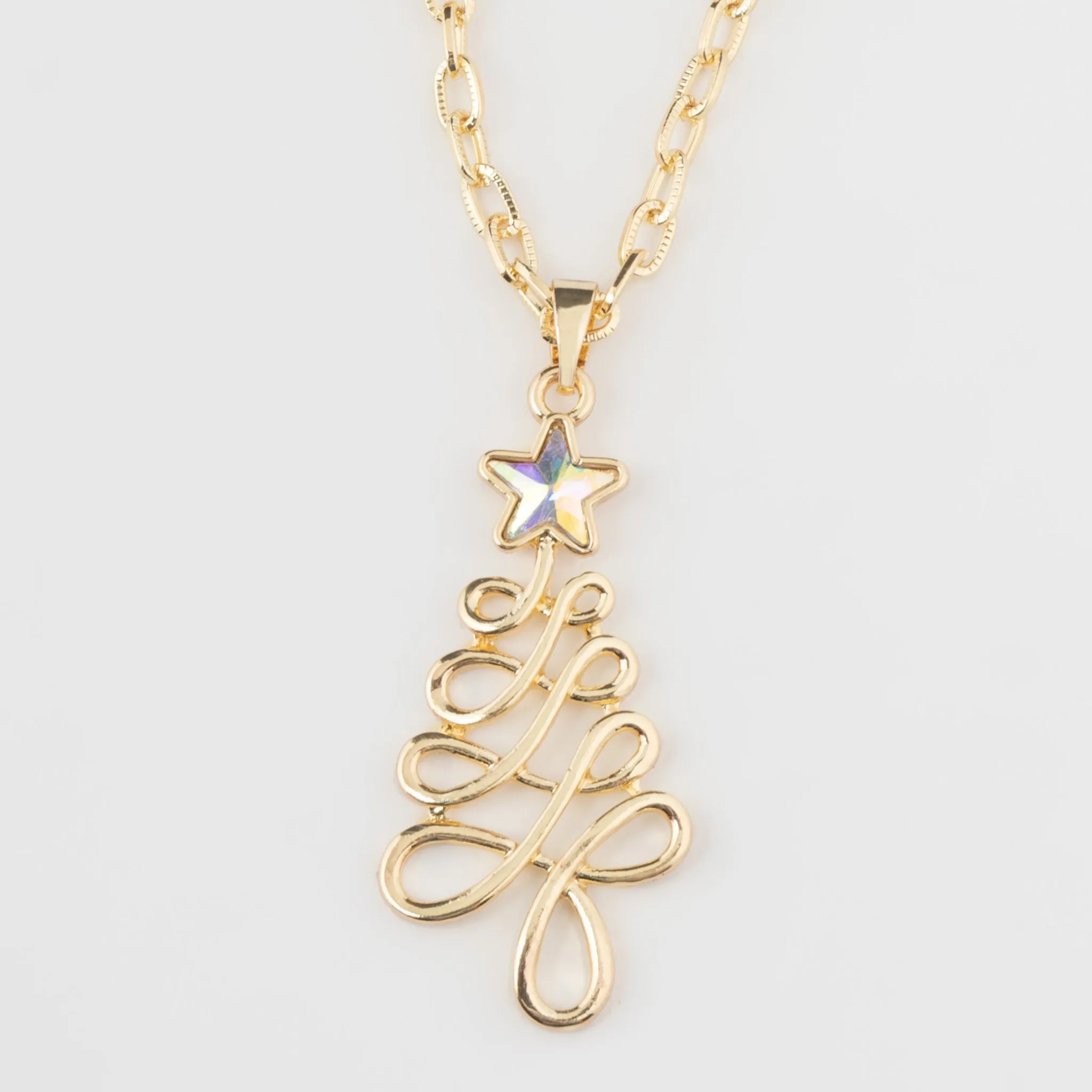 Angelica Christmas Tree Pendant Necklace